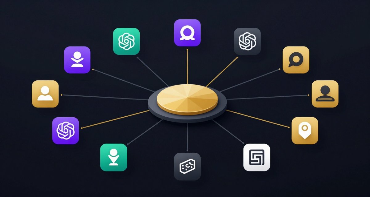 A production AI control room with evaluation dashboards, trace timelines, and continuous-improvement pipelines — the LLMOps stack for enterprise AI